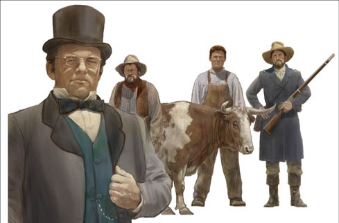 Trails To The West. Historic Trails Center: Men of