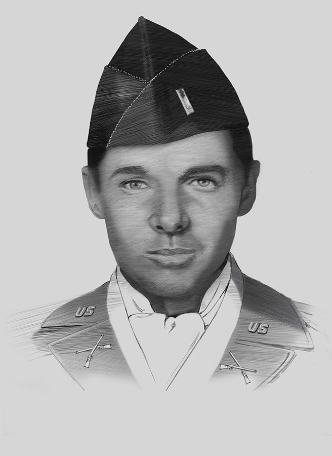 First Lt. Audie Murphy by Karen Carr