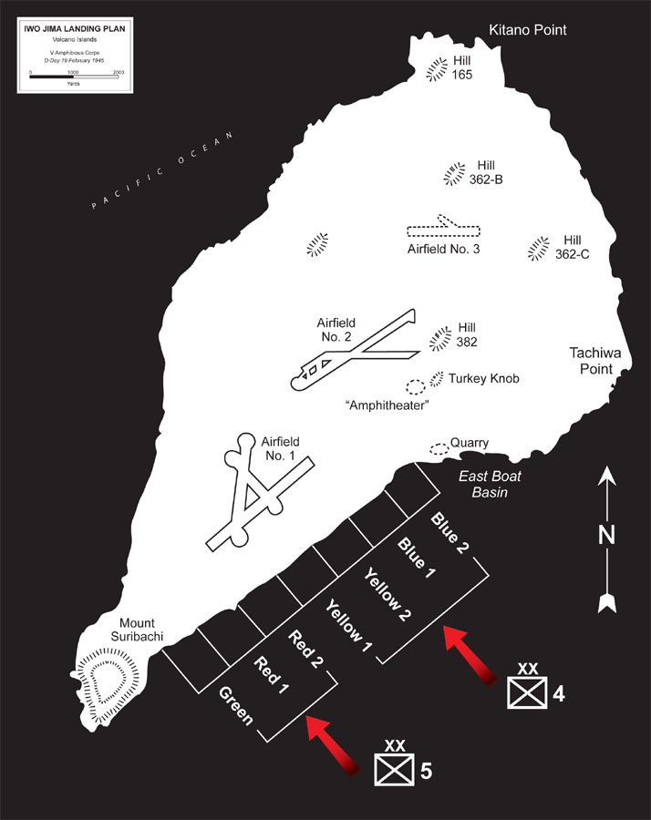 Iwo Jima Landing Plan by Karen Carr