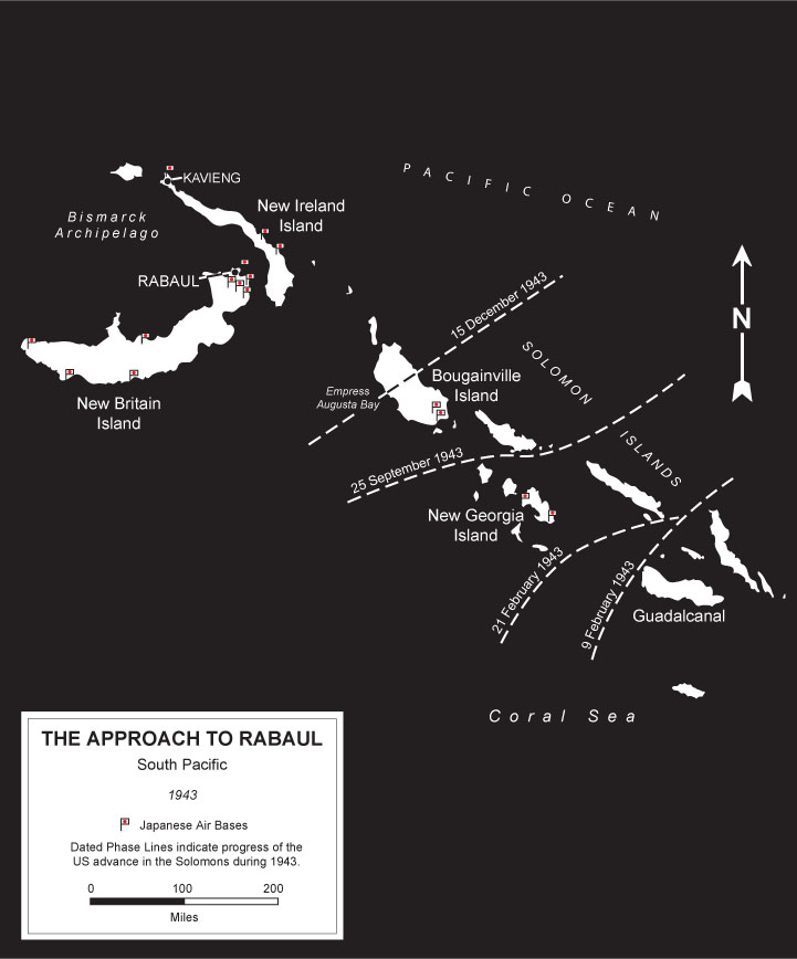 US Approach to Rabaul by Karen Carr