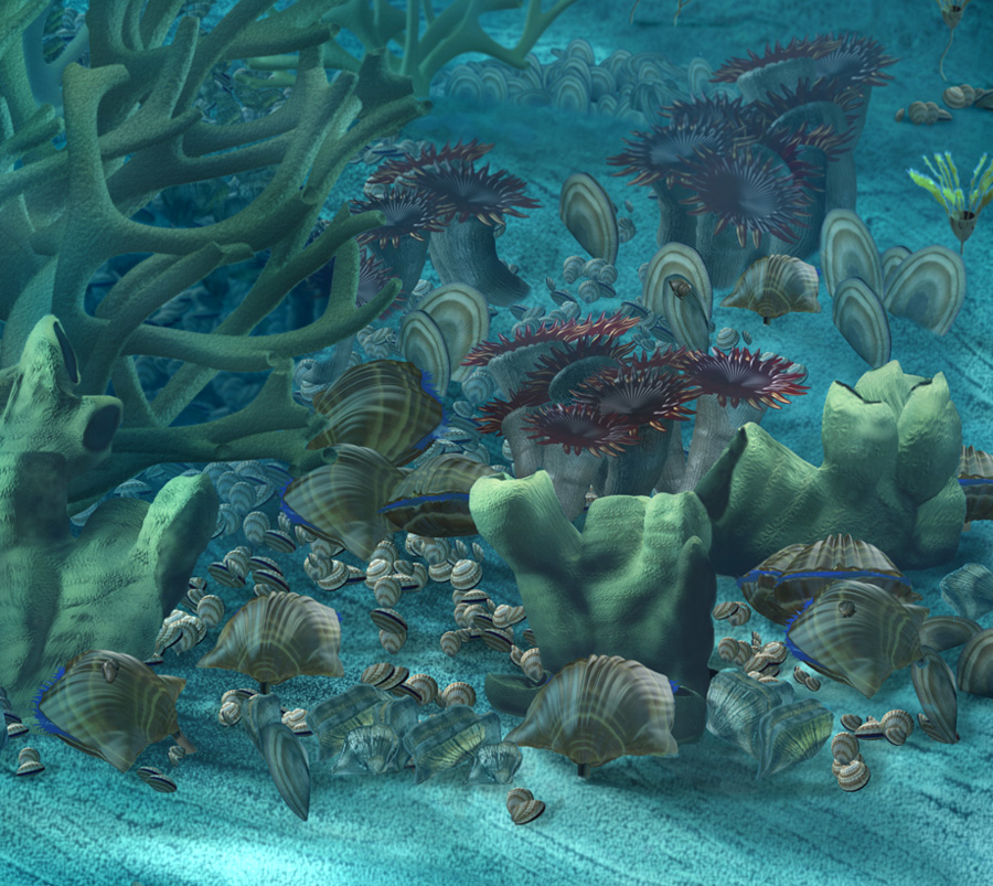 DPA Ordovician Marine Environment detail by Karen Carr