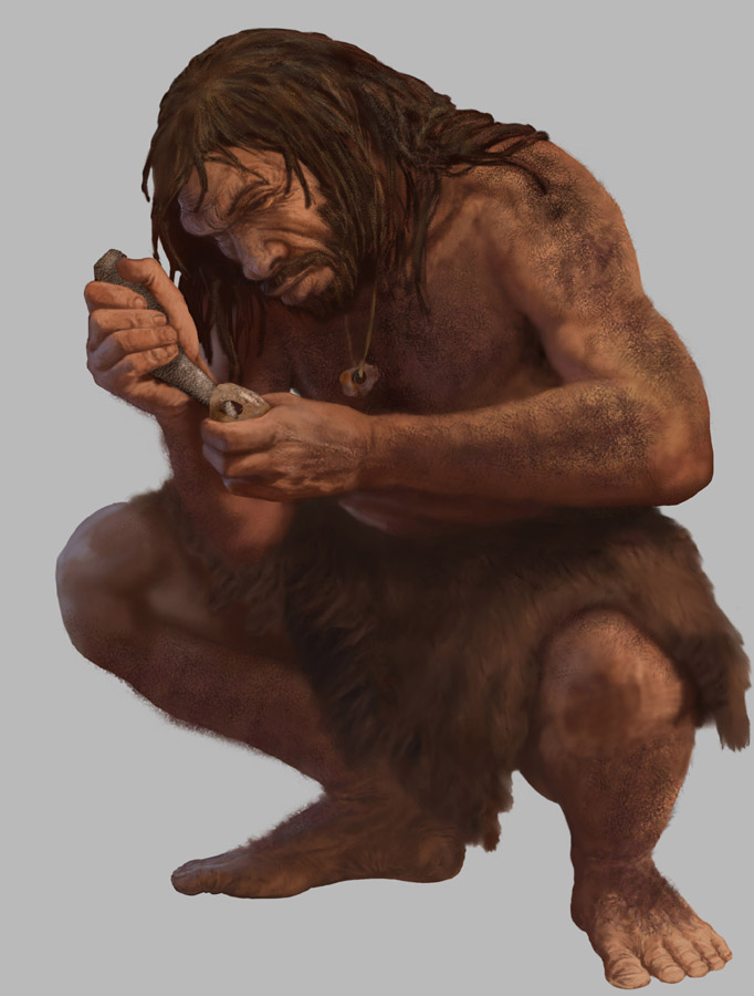 Homo neanderthalensis by Karen Carr